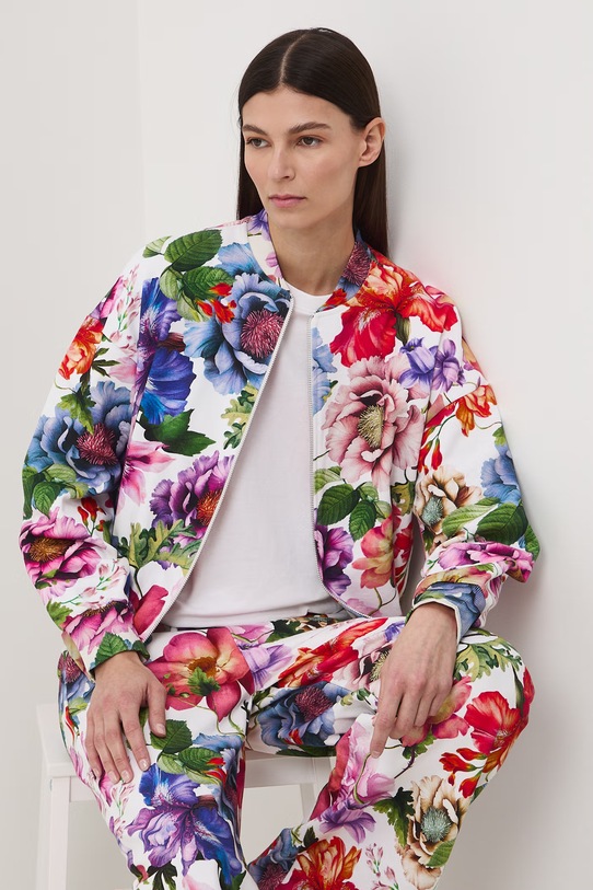 Medicine bluza rozpinana damska bawełniana biały RS26-BLD050