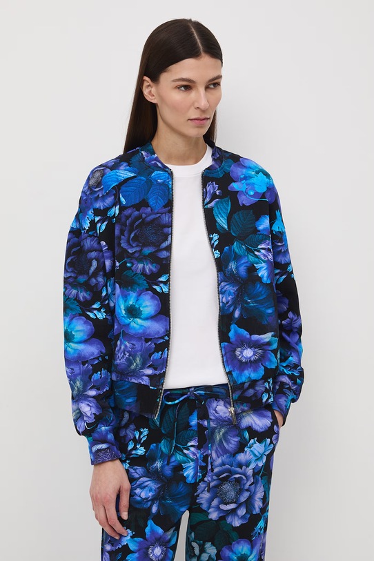 Medicine bluza rozpinana damska bawełniana granatowy RS26-BLD050