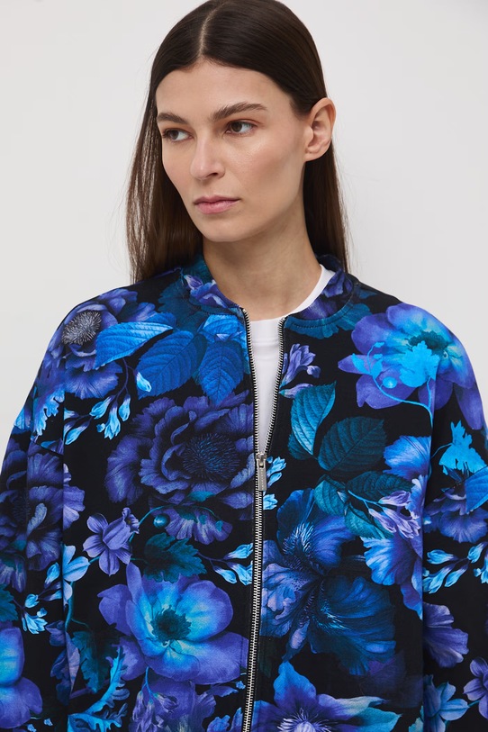 Medicine bluza rozpinana damska bawełniana RS26-BLD050 granatowy