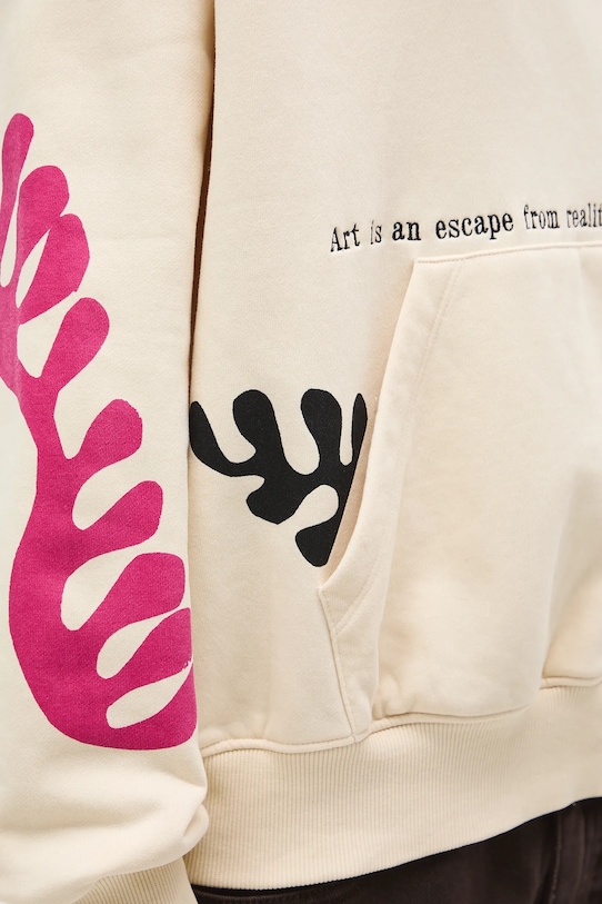 Bluza damska z kolekcji Eviva L'arte RS26-BLD252 beżowy