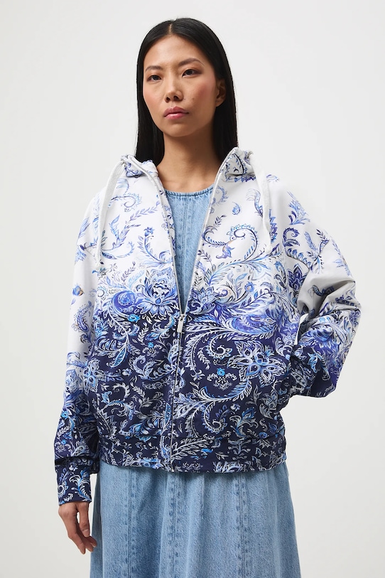 Bluza z kapturem damska RS26-BLD301 granatowy RS26