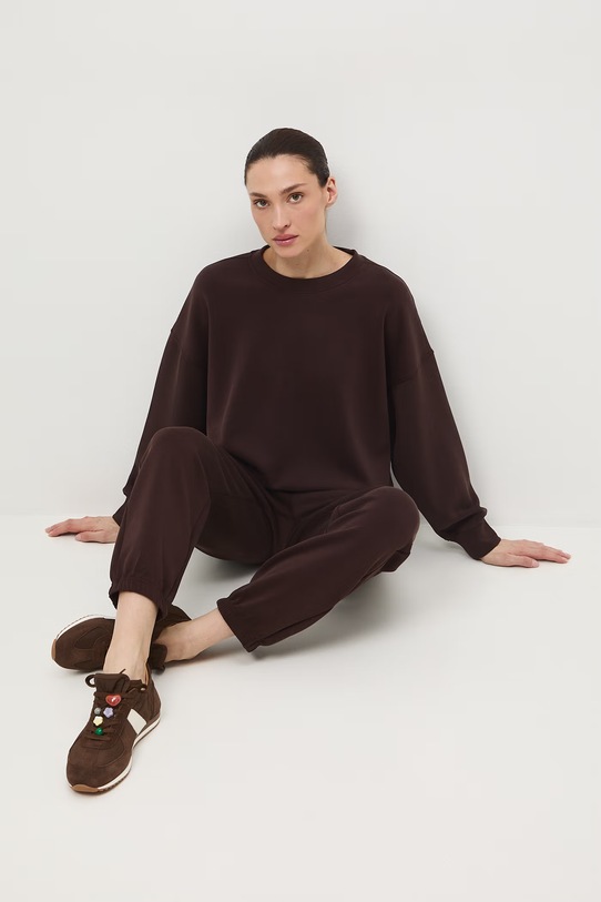 Medicine bluza z elastanem brązowy RS26-BLD400