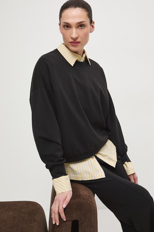 Medicine bluza z elastanem czarny RS26-BLD400