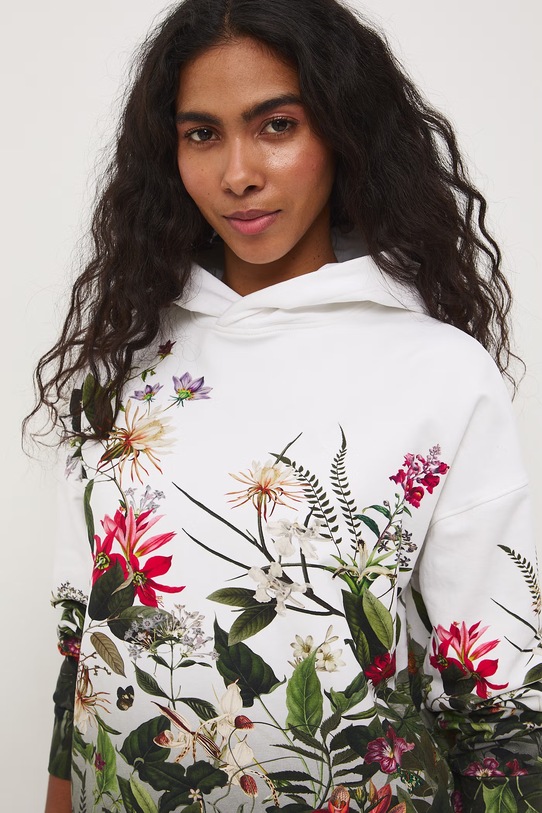 Medicine bluza z kapturem damska bawełniana z elastanem multicolor RS26-BLD501