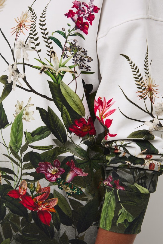 Medicine bluza z kapturem damska bawełniana z elastanem RS26-BLD501 multicolor