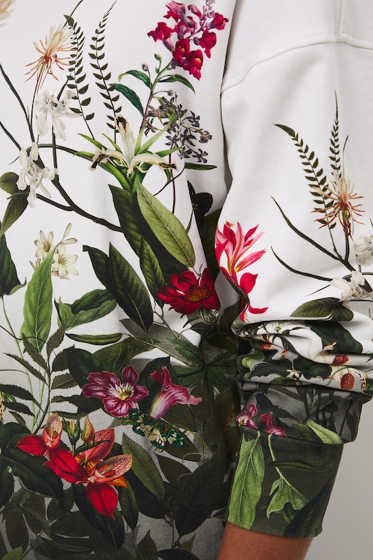 Bluza z kapturem damska bawełniana z elastanem RS26-BLD501 multicolor