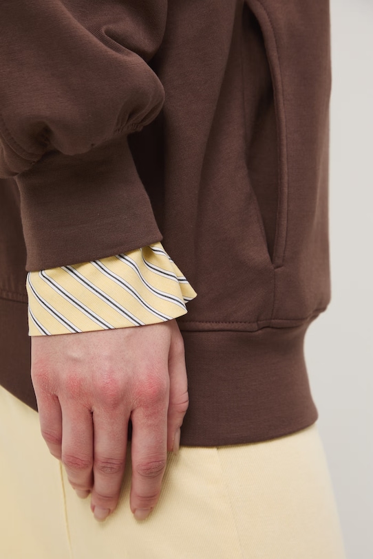 Medicine bluza z kapturem damska RS26-BLD600 brązowy