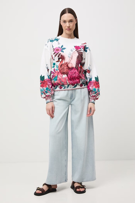 Odzież Medicine bluza damska bawełniana RS26-BLD650 beżowy