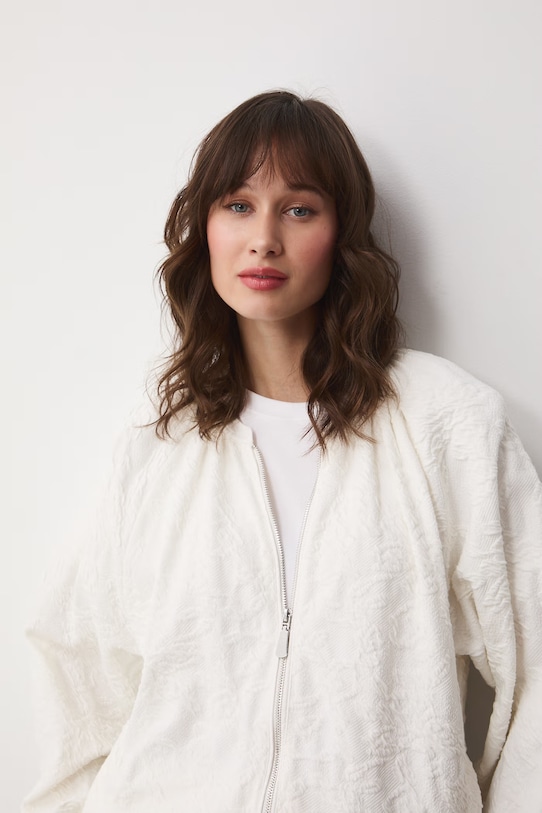 Medicine bluza rozpinana damska beżowy RS26-BLD703