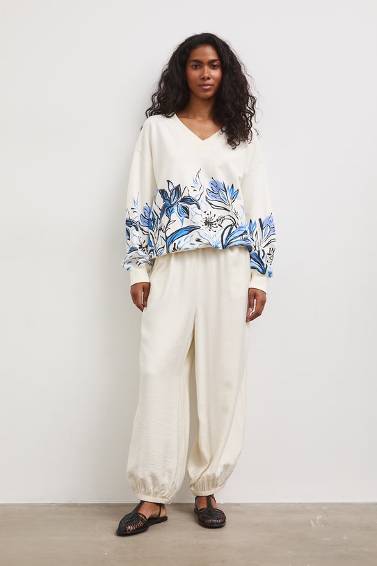 Medicine bluza damska z bawełny RS26-BLD801 beżowy RS26