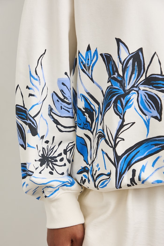 Medicine bluza damska z bawełny RS26-BLD801 beżowy