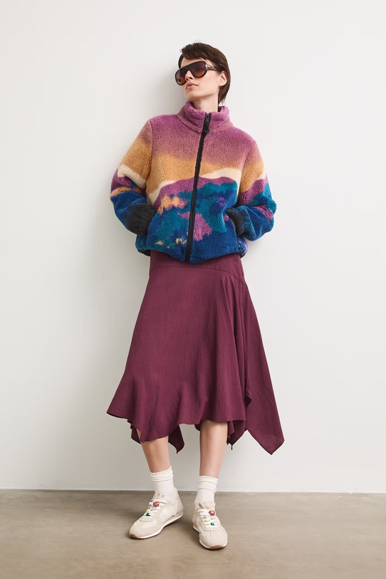 Bluza rozpinana damska polarowa z kolekcji Bieszczadzki Park Narodowy x Medicine RS26-BLD851 multicolor RS26