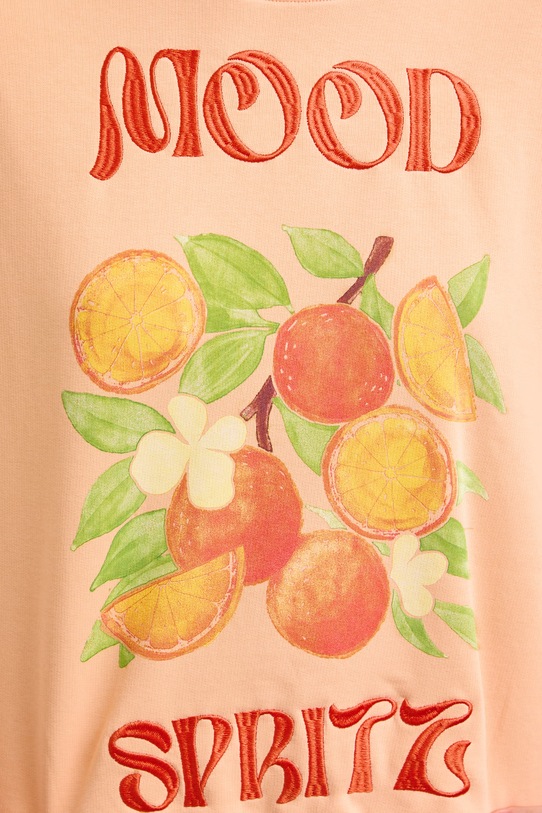 Medicine суичър дамски с памук RS26-BLDA00 оранжев