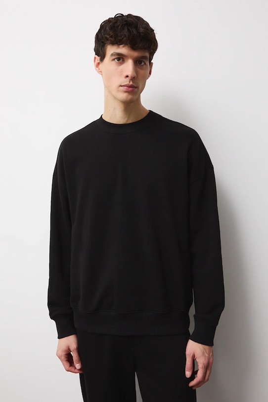 Bluza męska gładka czarny RS26-BLM011