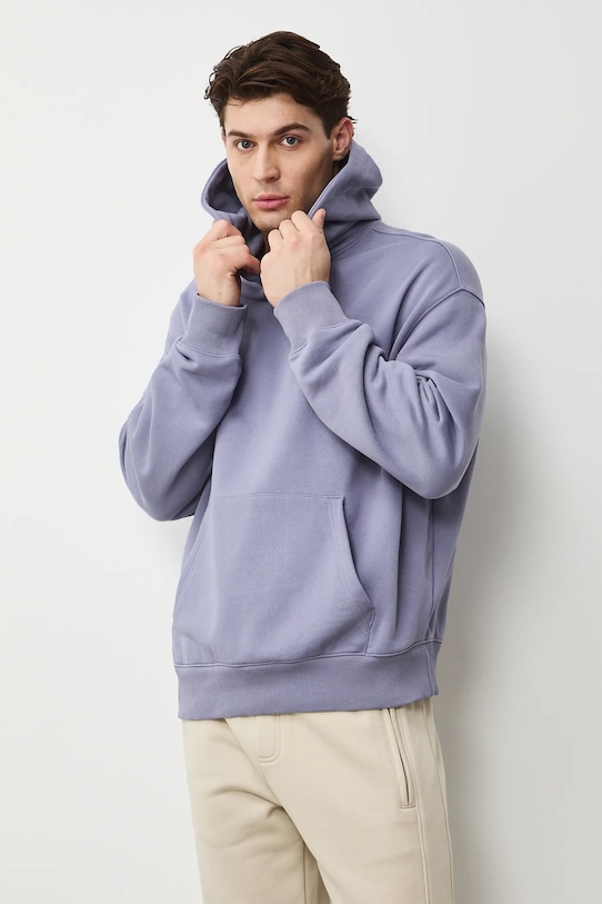 Medicine bluza z kapturem męska bawełniana RS26-BLM030 fioletowy RS26