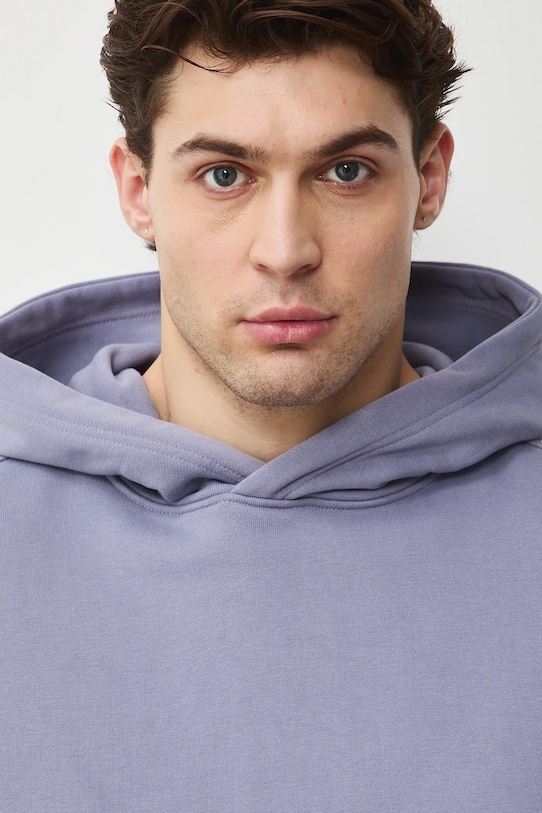 Medicine bluza z kapturem męska bawełniana fioletowy RS26-BLM030