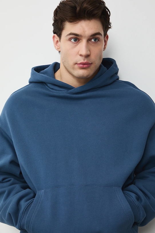 Medicine bluza z kapturem męska bawełniana RS26-BLM030 granatowy