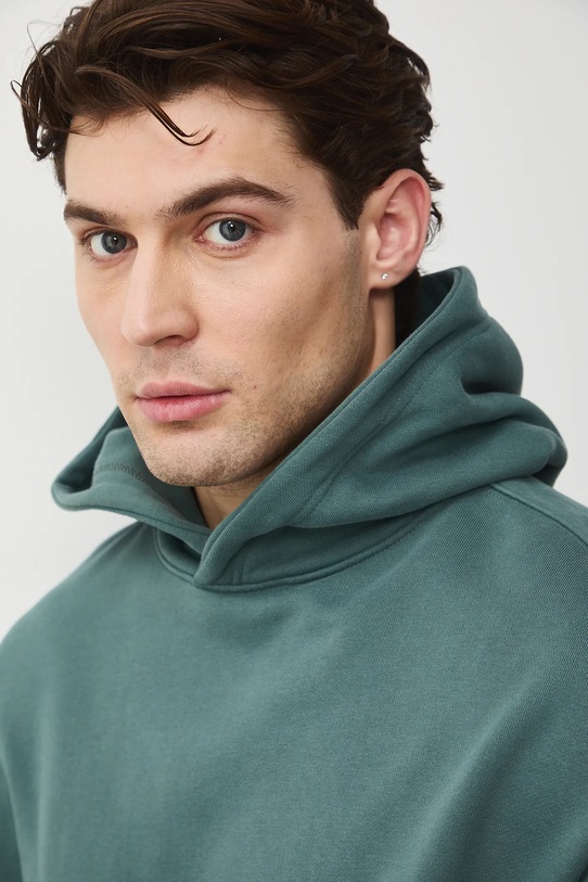 Medicine bluza z kapturem męska bawełniana RS26-BLM030 zielony