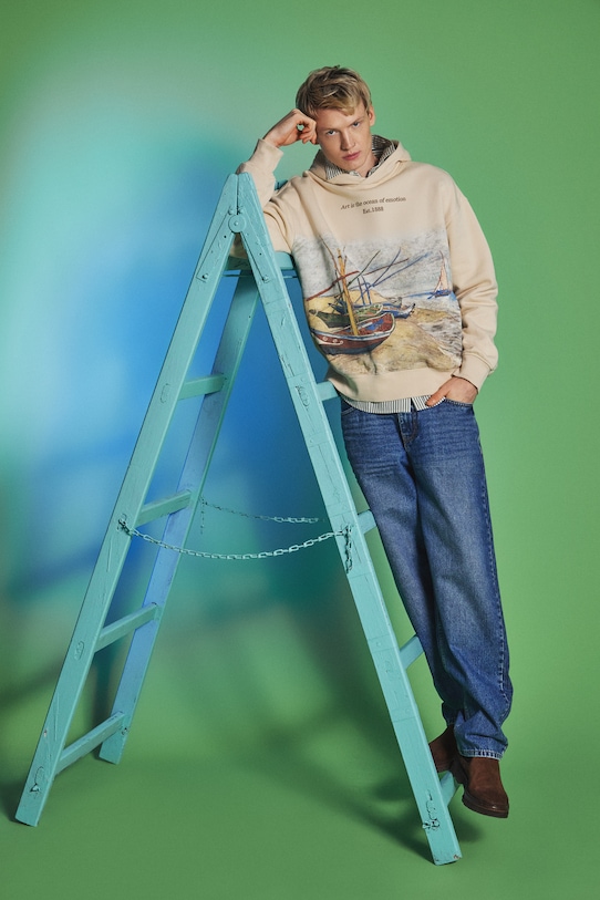 Bluza męska z kolekcji Eviva L'arte RS26-BLM252 beżowy RS26