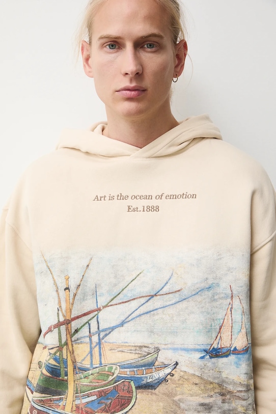 Bluza męska z kolekcji Eviva L'arte beżowy RS26-BLM252