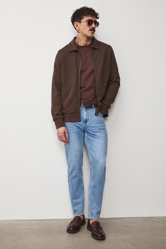 Medicine bluza z elastanem brązowy RS26-BLM400