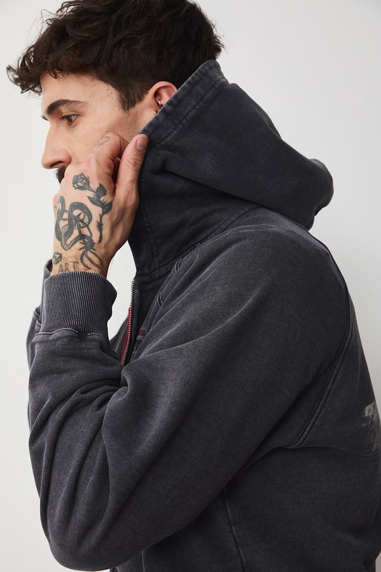 Medicine bluza bawełniana szary RS26-BLM401