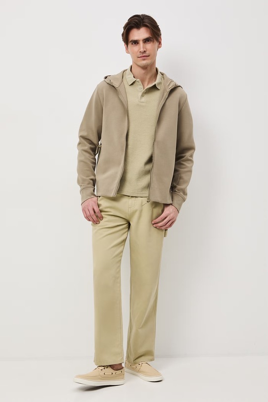 Medicine bluza rozpinana z kapturem męska zielony RS26-BLM503