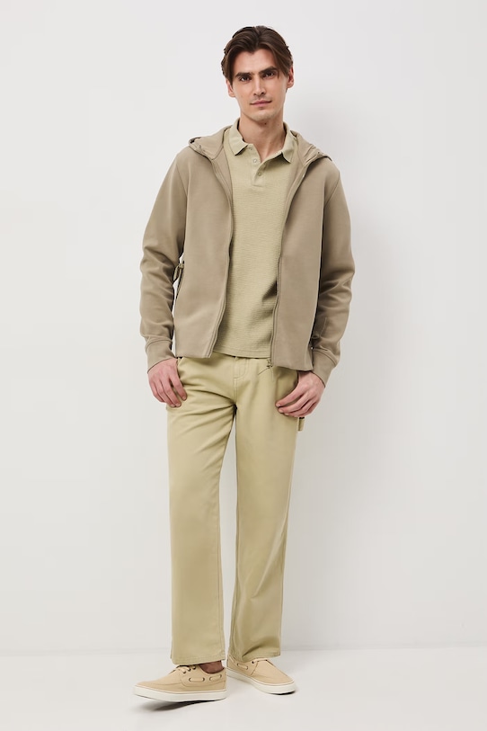 Medicine bluza rozpinana z kapturem męska zielony RS26-BLM503