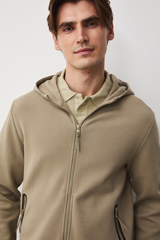 Medicine bluza rozpinana z kapturem męska zielony RS26-BLM503