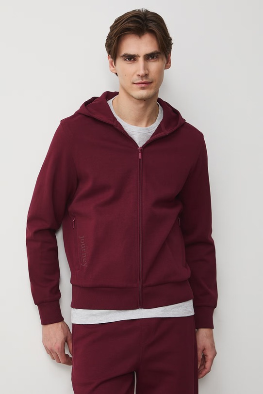 Odzież Medicine bluza rozpinana z kapturem męska RS26-BLM505 bordowy