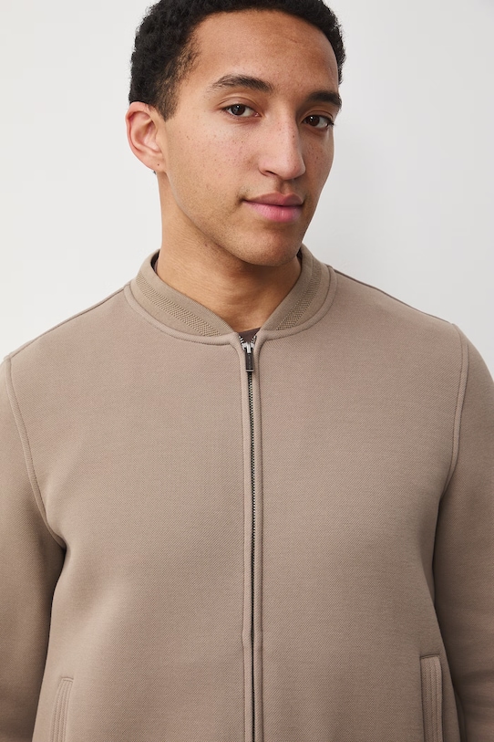 Medicine bluza rozpinana męska z bawełną brązowy RS26-BLM600