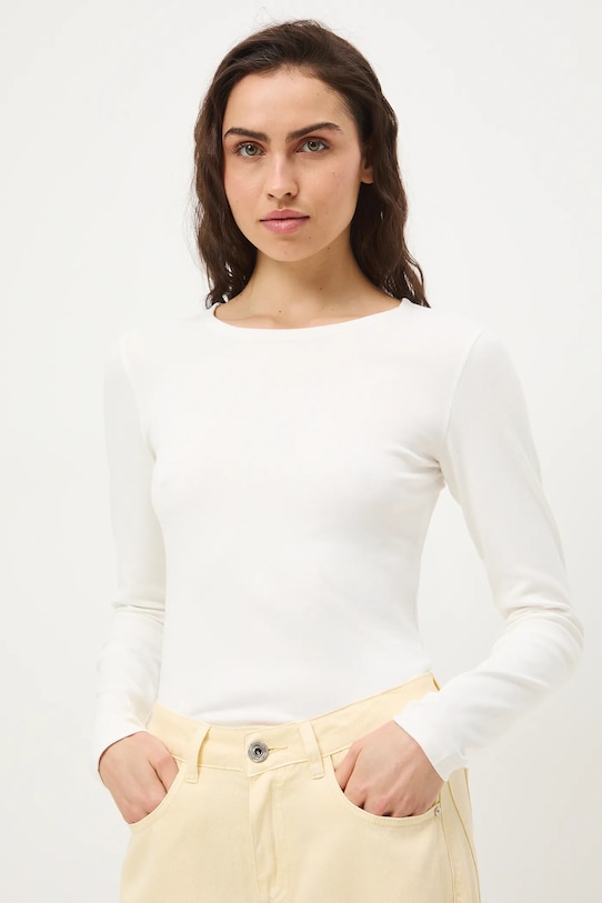 Medicine longsleeve z elastanem beżowy RS26-BUD040