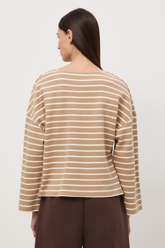 Odzież Medicine longsleeve damski bawełniany RS26-BUD502 beżowy