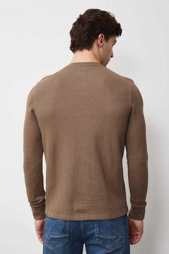 Odzież Medicine longsleeve bawełniany RS26-BUM030 beżowy