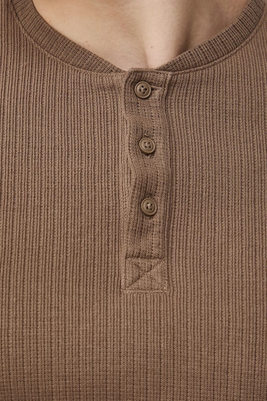 Medicine longsleeve bawełniany RS26-BUM030 beżowy