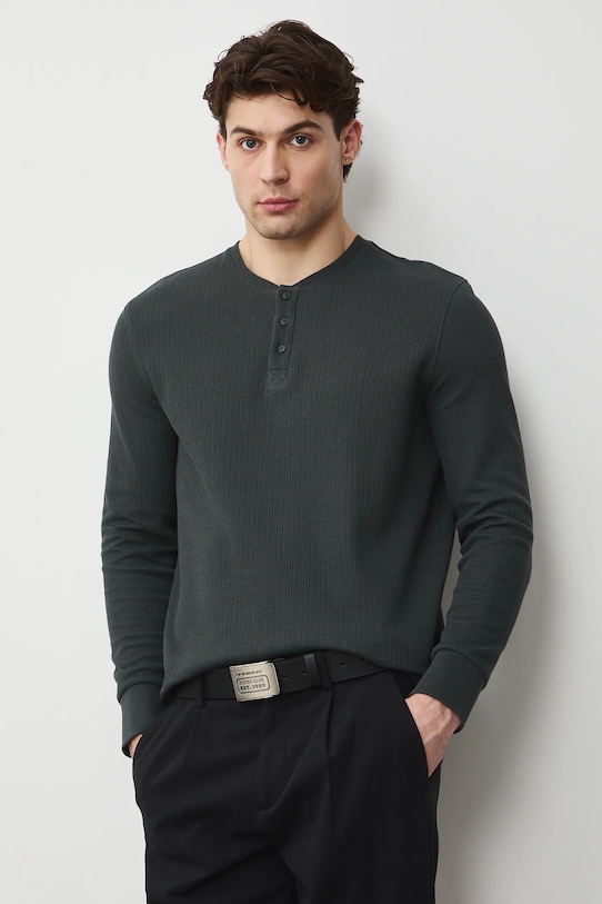 Medicine longsleeve bawełniany RS26-BUM030 zielony RS26