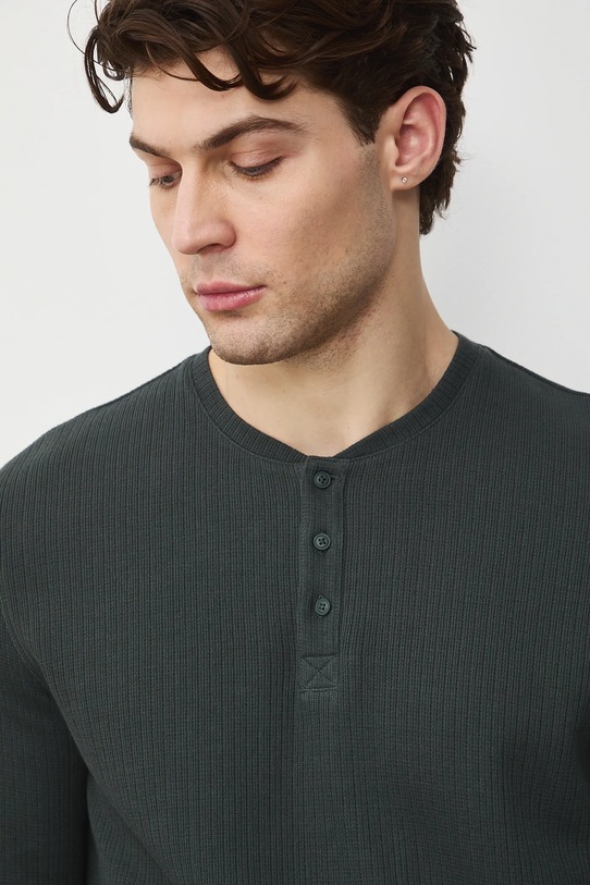 Medicine longsleeve bawełniany zielony RS26-BUM030