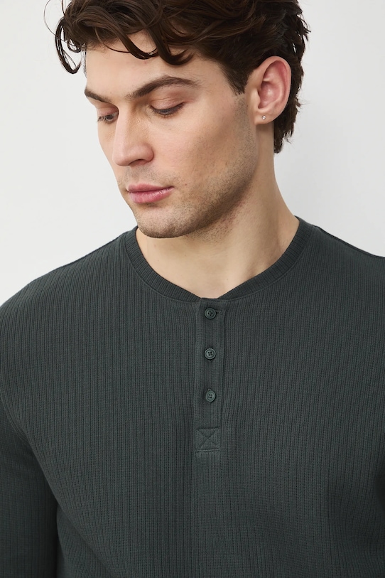 Medicine longsleeve bawełniany zielony RS26-BUM030