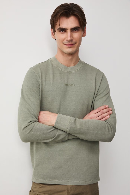 Medicine longsleeve męski bawełniany RS26-BUM052 zielony RS26