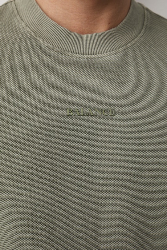 Medicine longsleeve męski bawełniany RS26-BUM052 zielony