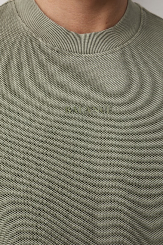 Medicine longsleeve męski bawełniany RS26-BUM052 zielony