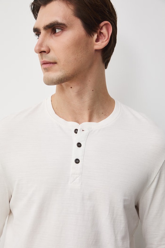 Medicine longsleeve męski bawełniany RS26-BUM053 biały