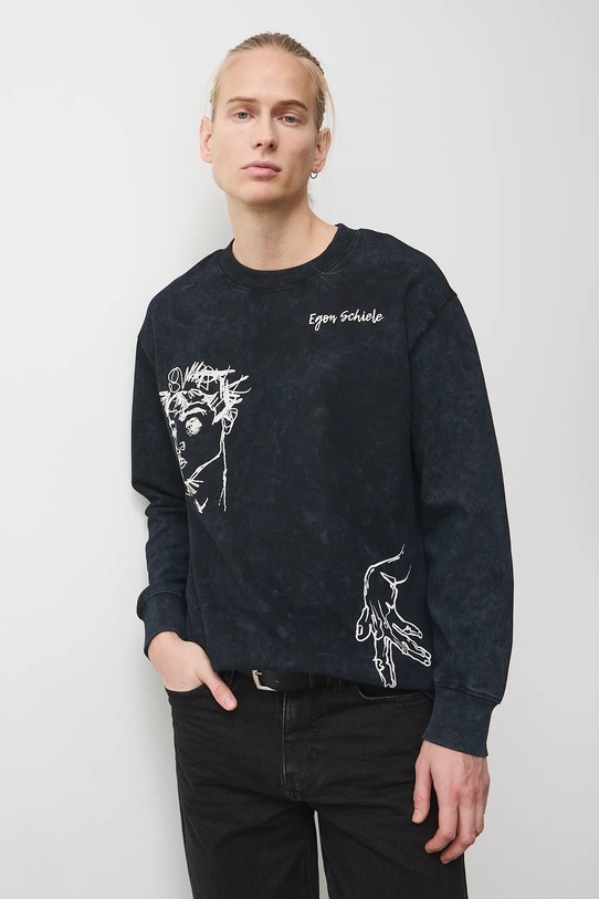 Odzież Medicine longsleeve bawełniany RS26-BUM201 szary