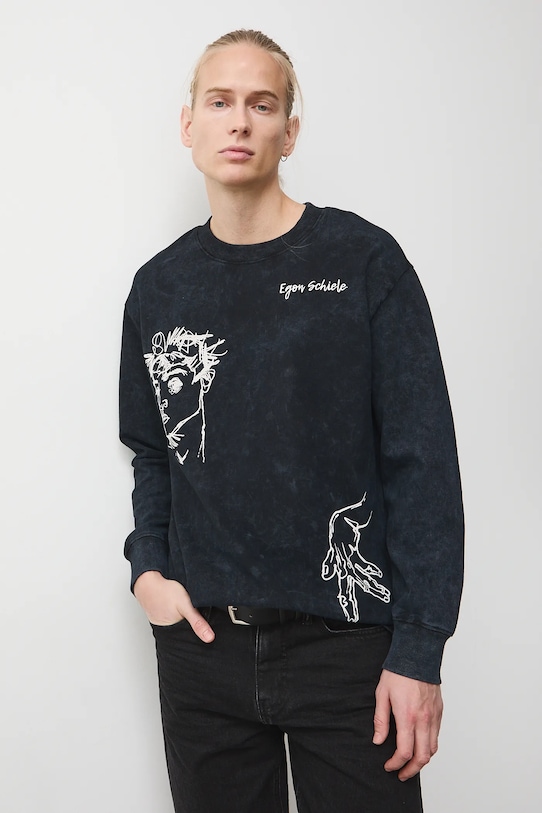 Abbigliamento Medicine top a maniche lunghe in cotone RS26-BUM201 grigio