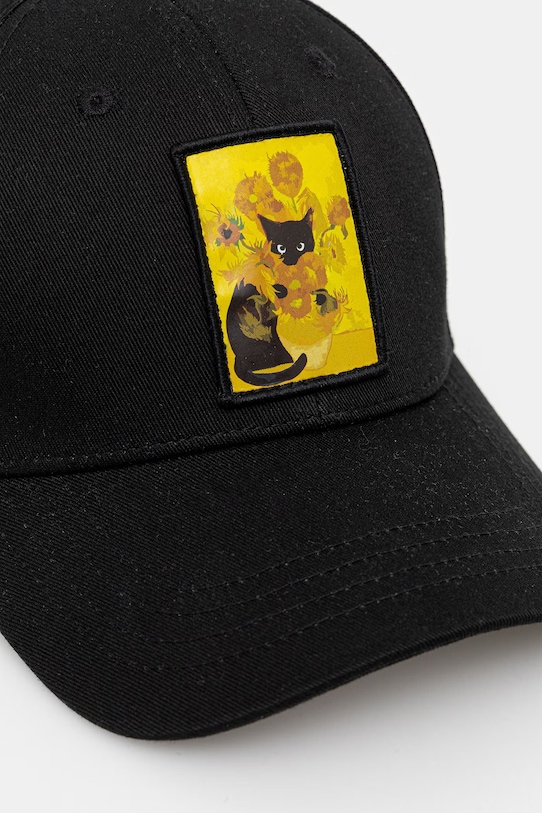 Medicine czapka z daszkiem bawełniana RS26-CAD302 czarny RS26