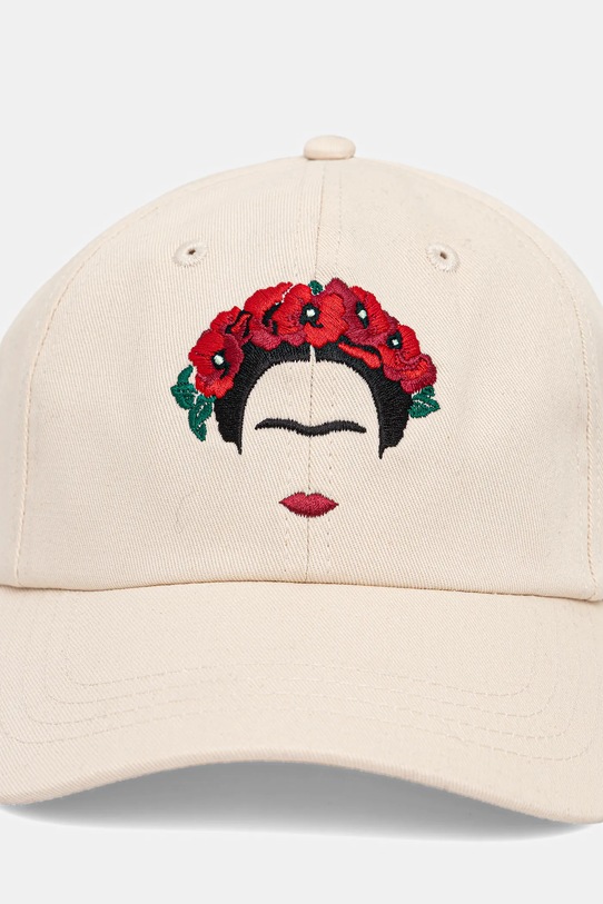 Akcesoria Medicine czapka z daszkiem bawełniana RS26-CAD450 beżowy