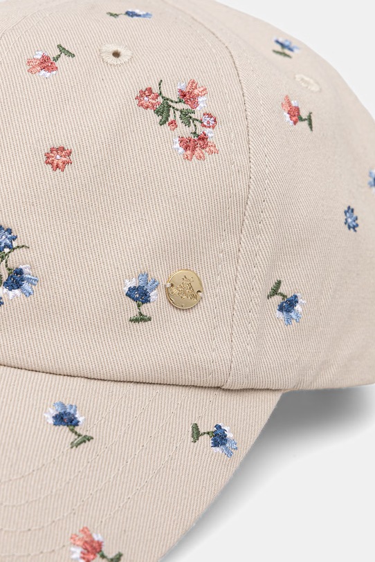 Medicine czapka z daszkiem damska bawełniana RS26-CAD500 beżowy RS26