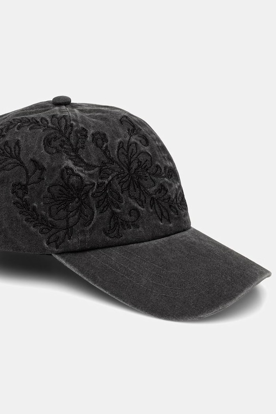 Akcesoria Medicine czapka z daszkiem damska bawełniana RS26-CAD502 czarny