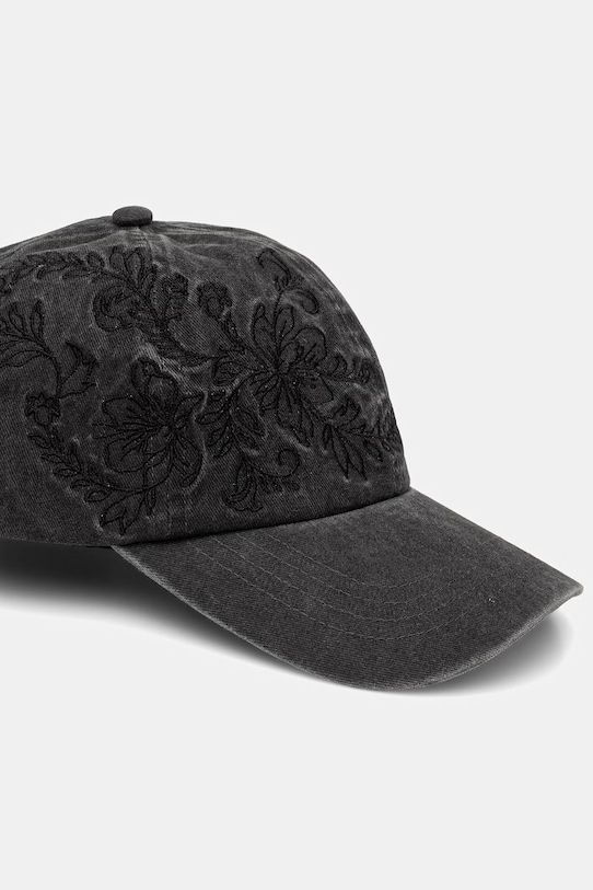 Akcesoria Medicine czapka z daszkiem damska bawełniana RS26-CAD502 czarny