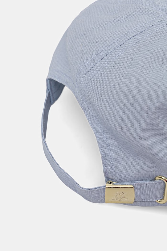 Akcesoria Czapka z daszkiem damska z lnu i bawełny RS26-CAD701 niebieski
